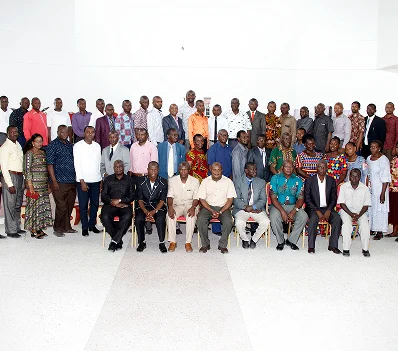 A large group photograph of a gathered congregation